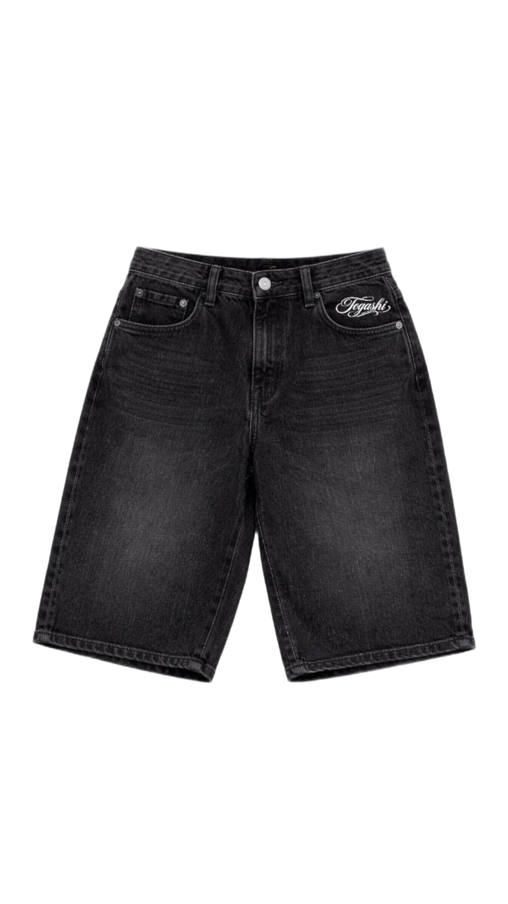 [Denim] Shorts Washed Black