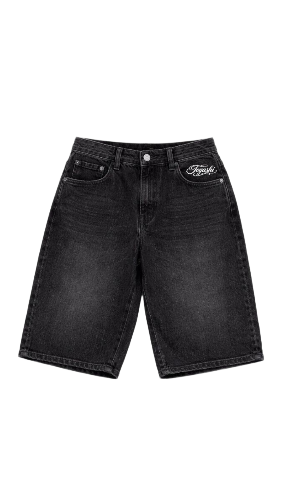[Denim] Shorts Washed Black