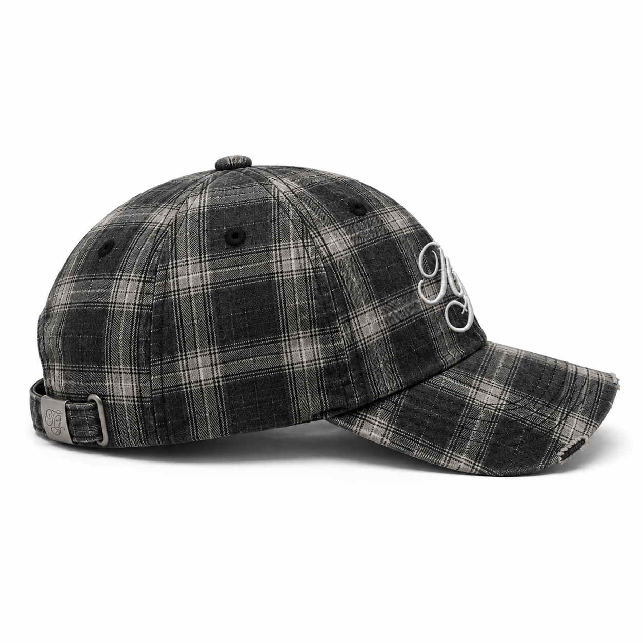 [Cloud 13] Grey Plaid Cap