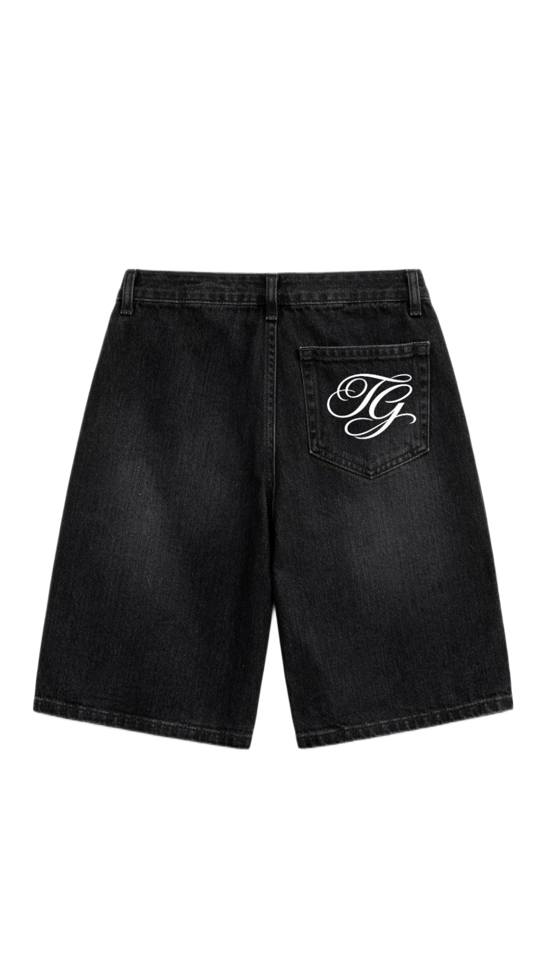[Denim] Shorts Washed Black