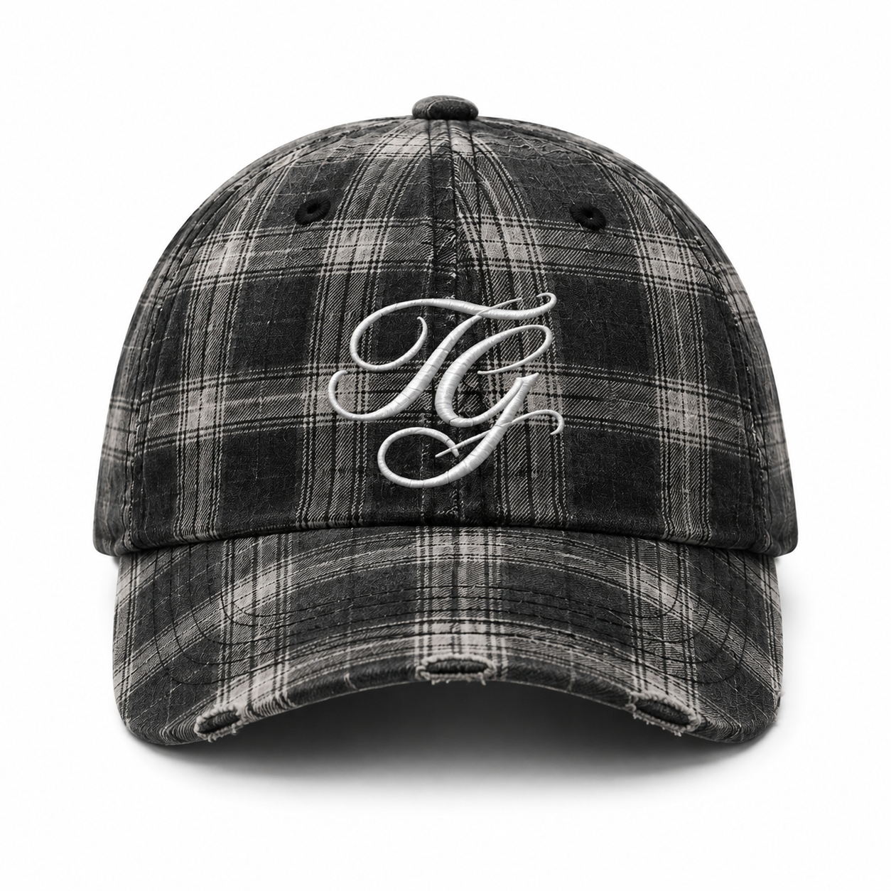 [Cloud 13] Grey Plaid Cap